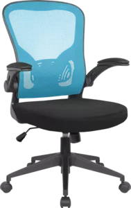 Кресло Defender Akvilon (черный/голубой) фото