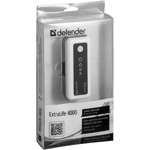 Портативное зарядное устройство Defender ExtraLife 4000  фото 4