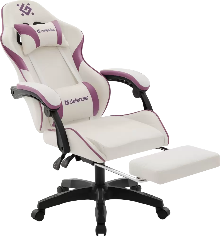 Кресло компьютерное Defender Serenity (белый/фиолетовый) фото