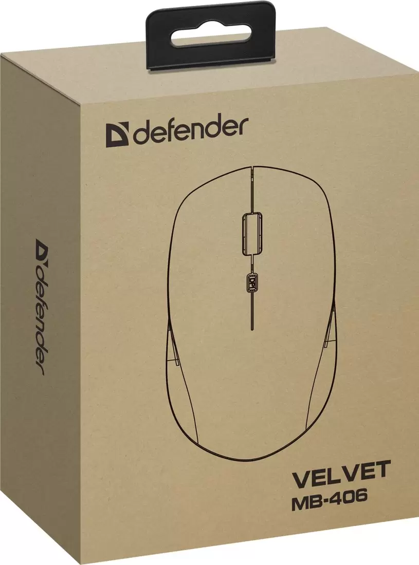 Мышь Defender Velvet MB-406 (черный) фото 4