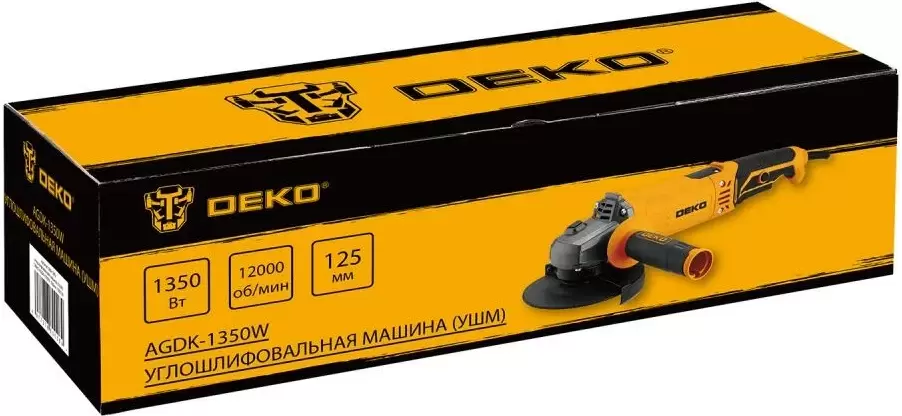 Угловая шлифовальная машина Deko AGDK-1350W (084-1080) фото