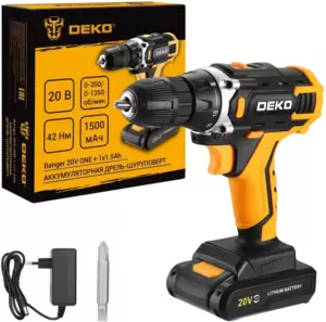 Аккумуляторная дрель-шуруповерт Deko Banger 20V ONE + (083-1042) фото
