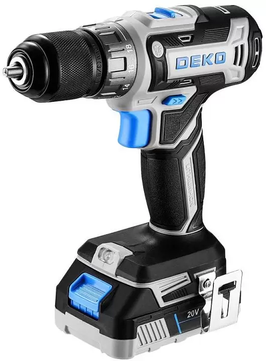 Аккумуляторная дрель-шуруповерт Deko Loner 20V (085-1006) фото