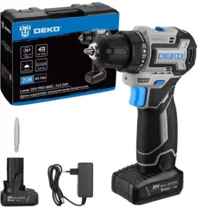 Аккумуляторная дрель-шуруповерт Deko Loner 20V PRO (085-1010)