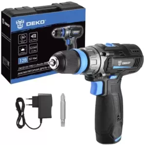 Дрель-шуруповерт аккумуляторная Deko ZKCD12V PRO (084-1013) фото