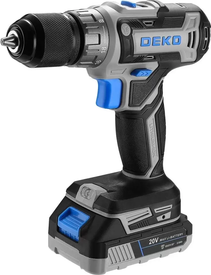 Аккумуляторная дрель-шуруповерт Deko ZKCD20V Pro (084-1005) фото