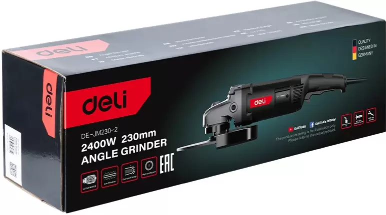 Угловая шлифовальная машина Deli DE-JM230-2E фото