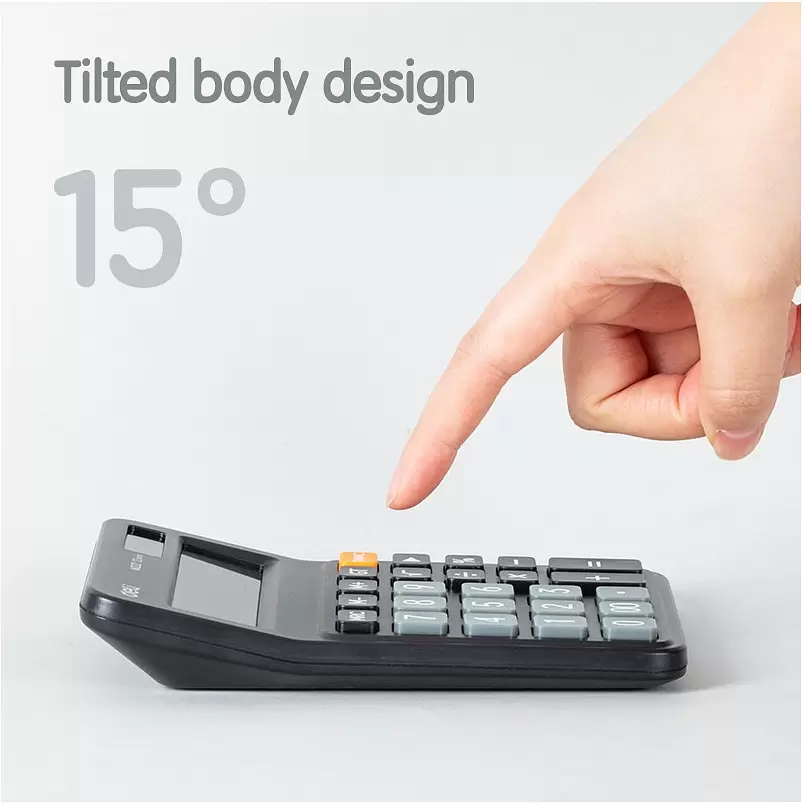 Калькулятор Deli M222 (черный) фото