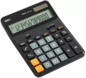 Калькулятор Deli M666 (черный)