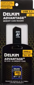 Карта памяти Delkin Devices Advantage+ SD Reader and Card Bundle SDXC 256GB фото