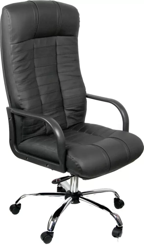 Деловая обстановка Атлант Стандарт (хром/кожа черный)