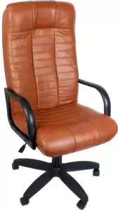Офисное кресло Деловая обстановка Атлант Стандарт кожа люкс (мадрас 2001 виски)