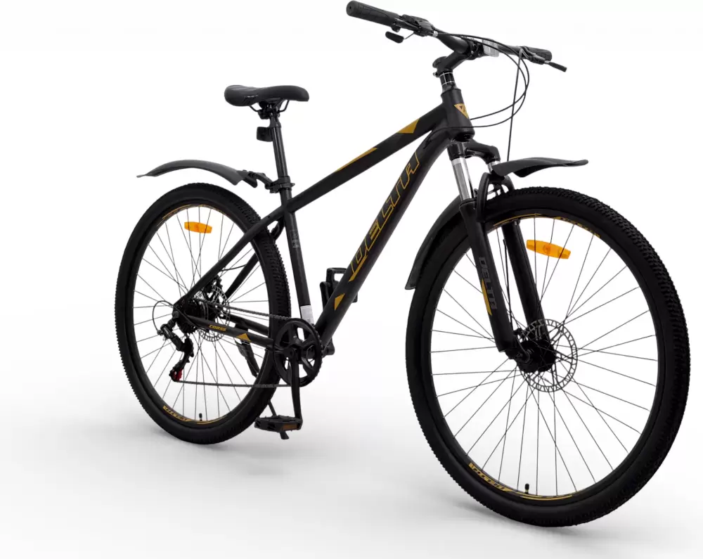 Велосипед DeltA Cross CROSS29.17.BK-GD 29 (черный, золото) фото