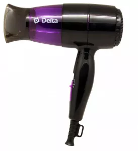 Фен Delta DL-0907 Черный/фиолетовый фото