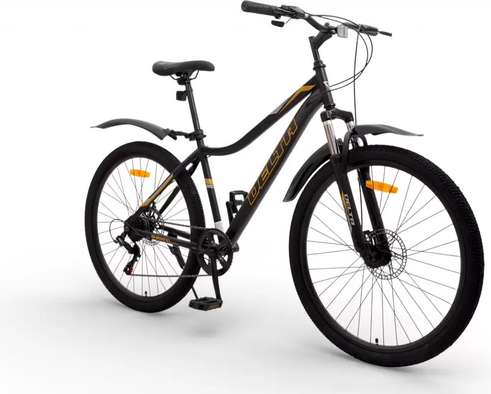 Велосипед DeltA Flex FLEX27.17.BK-GD 27.5 (черный/золото) фото