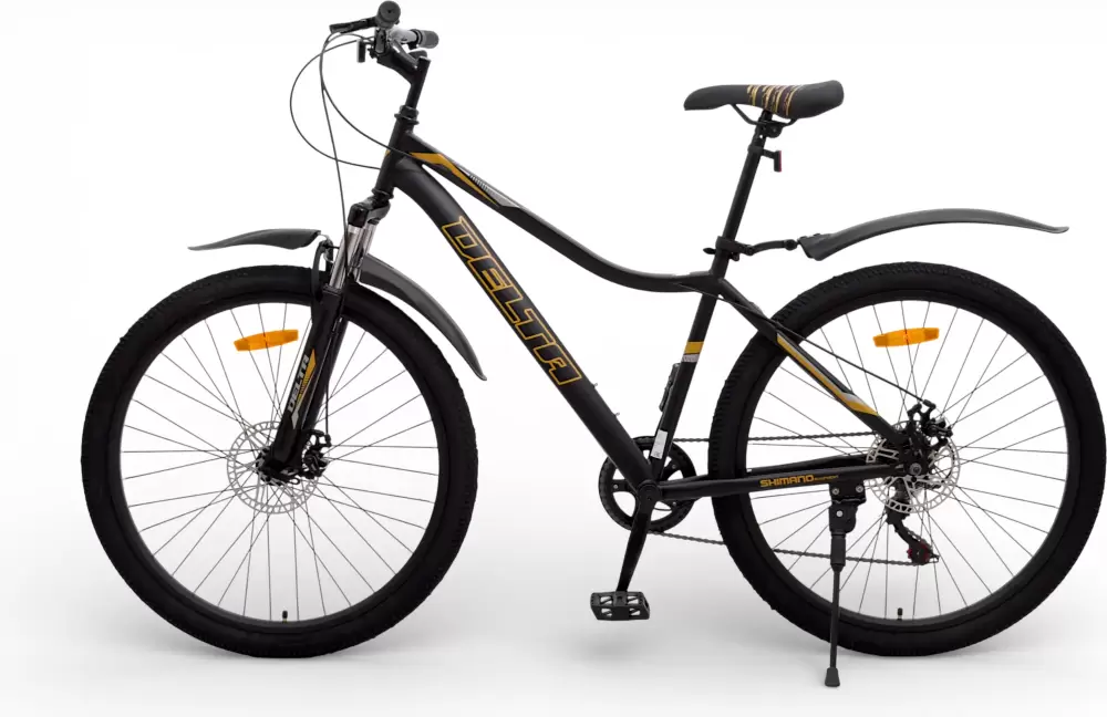 Велосипед DeltA Flex FLEX27.17.BK-GD 27.5 (черный/золото) фото