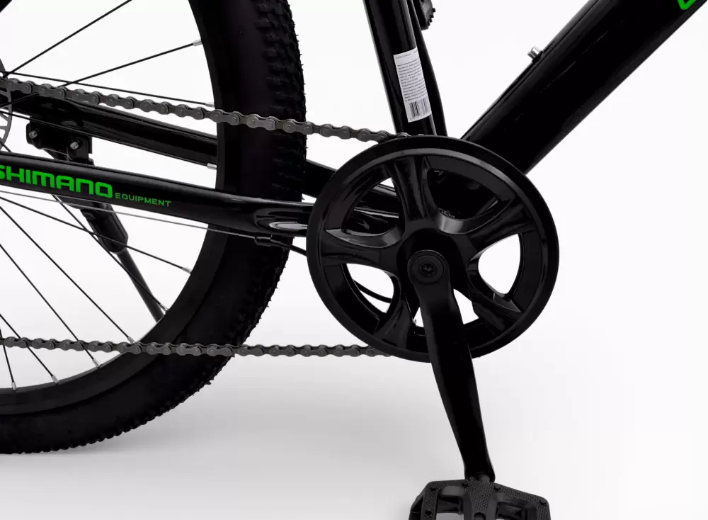 Велосипед DeltA Flex FLEX27.17.BK-GN 27.5 (черный/зеленый) фото