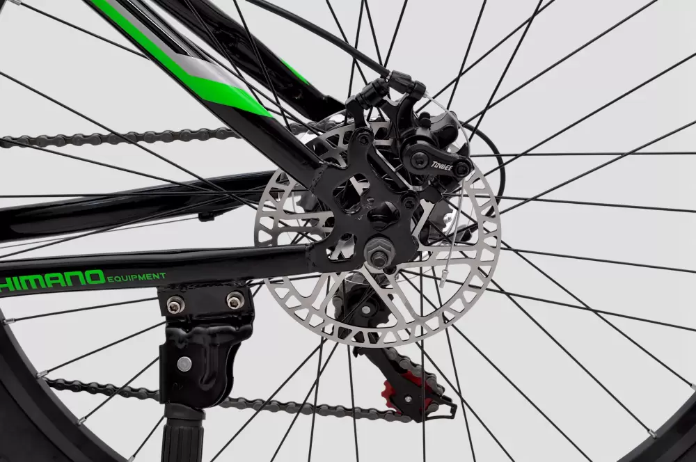 Велосипед DeltA Flex FLEX27.17.BK-GN 27.5 (черный/зеленый) фото