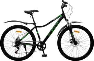 Велосипед DeltA Flex FLEX27.17.BK-GN 27.5 (черный/зеленый) фото