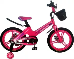 Велосипед детский Delta Prestige D 18" + шлем 2023 (розовый) фото
