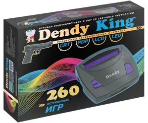 Игровая приставка Dendy King (260 игр + световой пистолет) фото