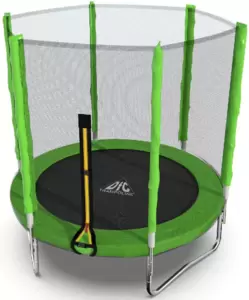 Батут DFC Trampoline Fitness с сеткой 6ft (зеленый) фото