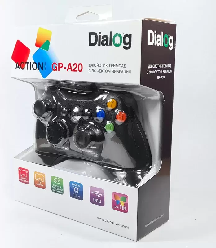 Геймпад Dialog GP-A20 (черный) фото 2