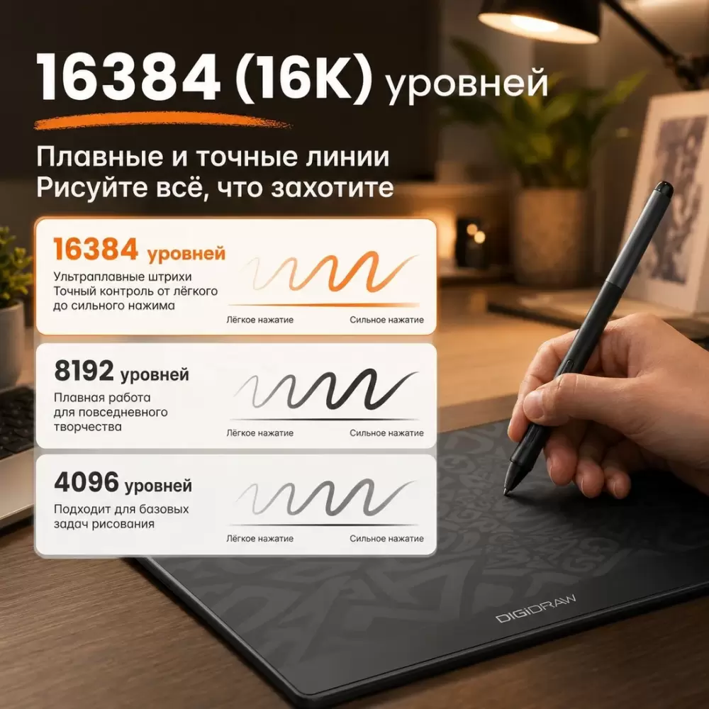 Графический планшет Digidraw Turing Basic S T410 фото 5