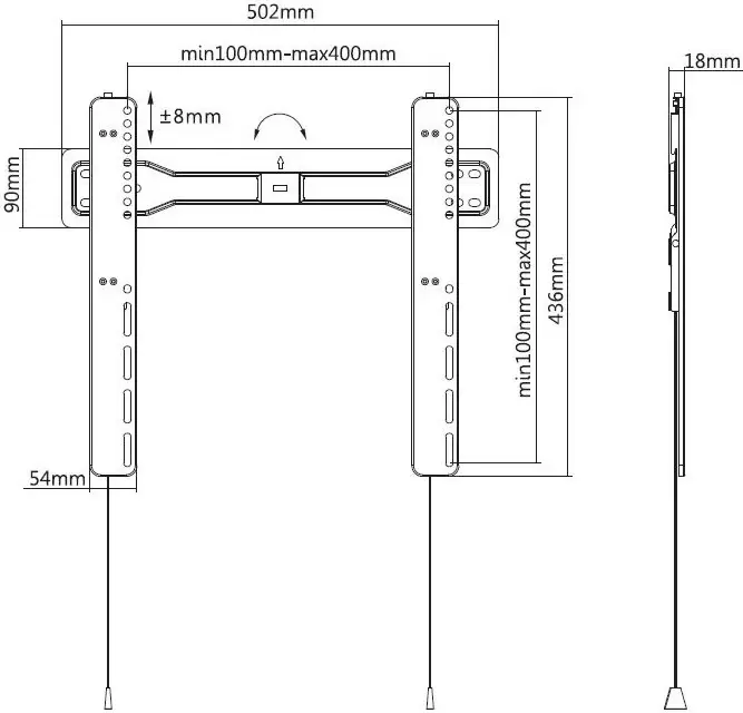 Кронштейн для телевизора Digis DSM-P5740 фото 2