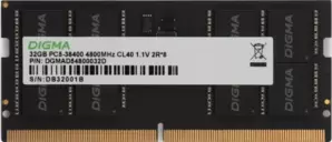 Оперативная память Digma 32ГБ DDR5 SODIMM 4800 МГц DGMAS54800032D фото