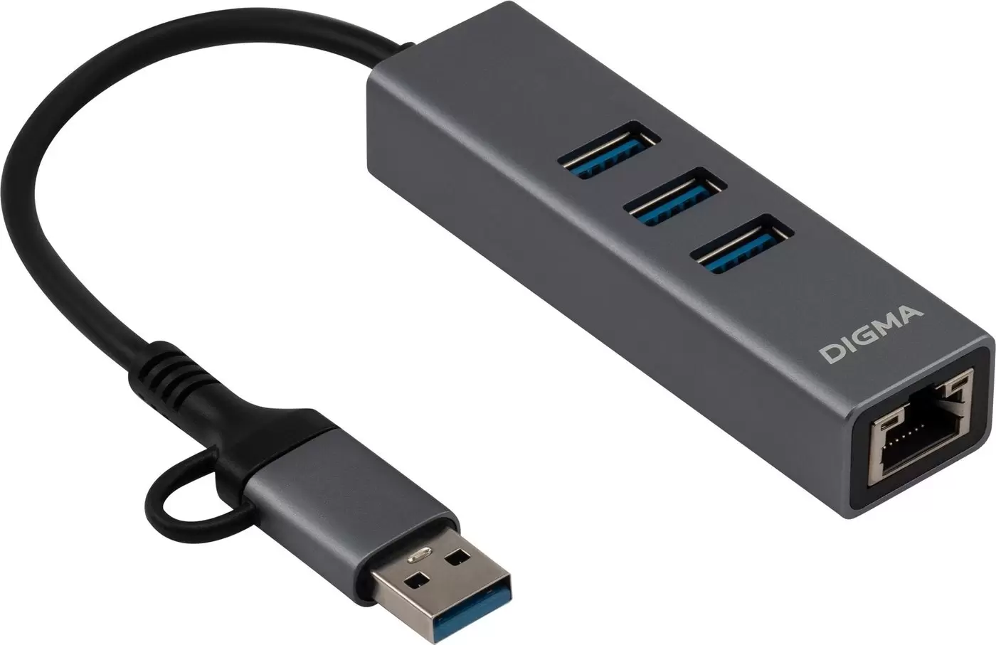 USB-хаб Digma DLA-GEUCH3 фото
