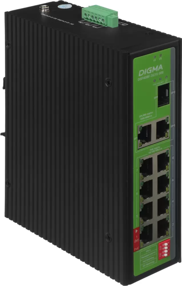 Неуправляемый коммутатор Digma DSP408F-2G1S-300 фото 4