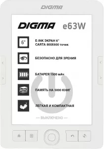 Электронная книга Digma E63W фото