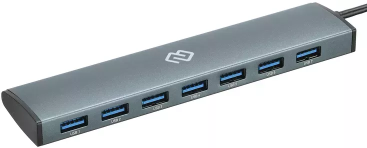 USB-хаб Digma HUB-7U3.0С-UC-G (серый) фото