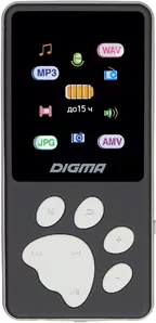 MP3 плеер Digma S4 8GB (черный/серый) фото