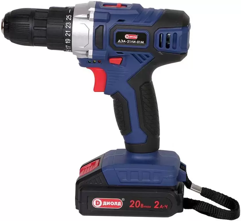 Дрель-шуруповерт аккумуляторная ДИОЛД ДЭА-21ЛИ-01М (10300160) фото