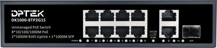 Неуправляемый коммутатор DPTEK DK1000-8TP2G1S фото 3