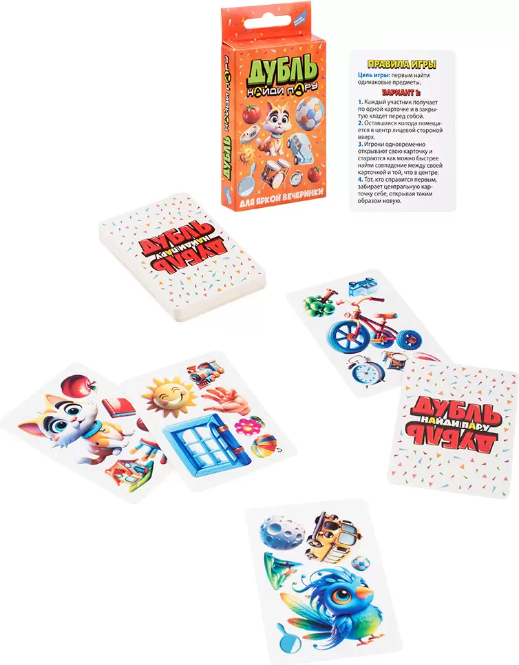 Настольная игра Dream Makers Дубль. Найди пару. Cards 2424C фото