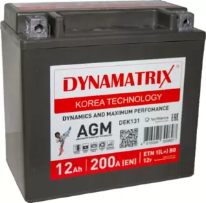 Аккумулятор Dynamatrix AGM DEK131 200A (12Ah) фото