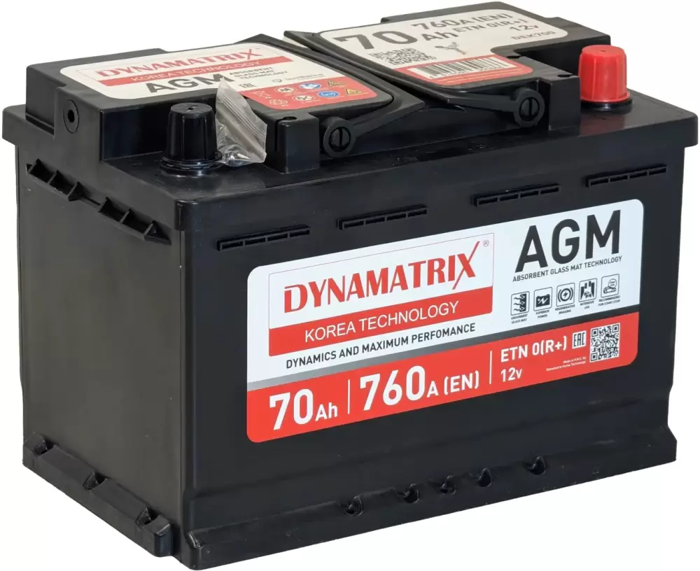 Dynamatrix AGM ETN 0 R+ DEK700 (70Ah)