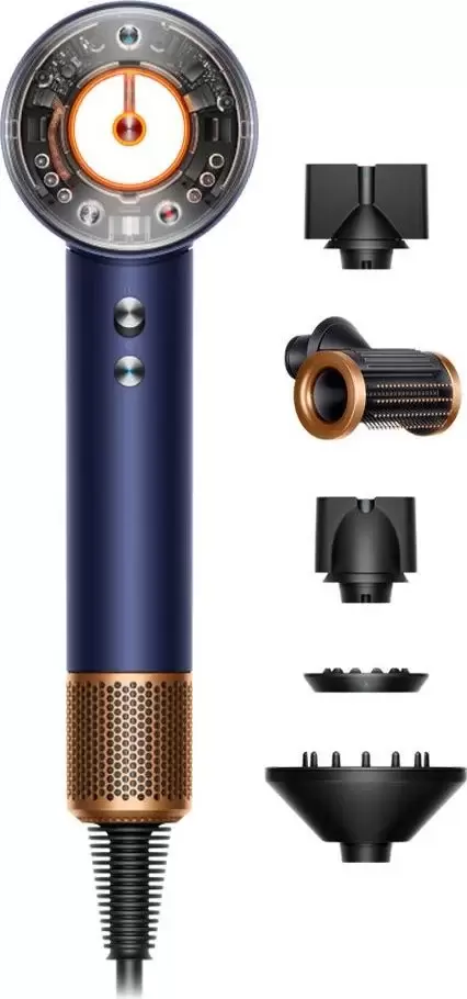 Dyson HD16 Supersonic Nural Straight+Wavy (берлинская лазурь/медный)