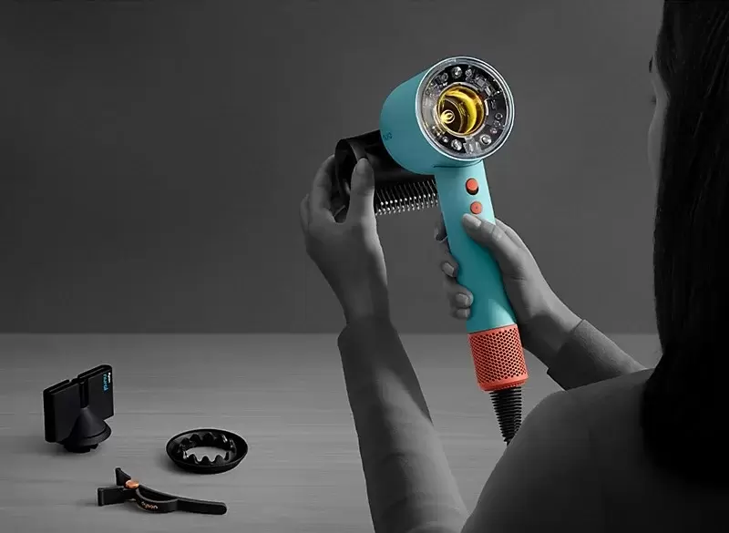 Фен Dyson HD16 Supersonic Nural Straight+Wavy (керамическая патина/топаз) фото