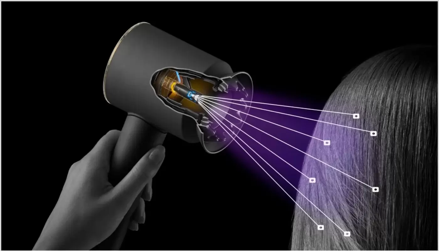 Фен Dyson HD16 Supersonic Nural Straight+Wavy (керамическая патина/топаз) фото
