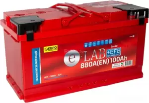 Аккумулятор E-Lab 6СТ-100R + EFB (100Ah) фото