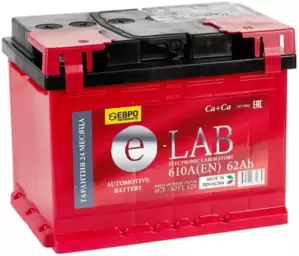 Аккумулятор E-Lab 6СТ-62R (62Ah) фото