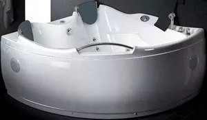 Гидромассажная угловая ванна Eago AM125JDCL/W фото