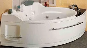 Угловая гидромассажная ванная Eago AM113JDCL/CW фото