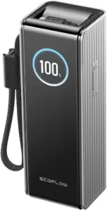 Портативное зарядное устройство EcoFlow Rapid 25000mAh (с кабелями 100 Вт, 170 Вт, серебристый) фото