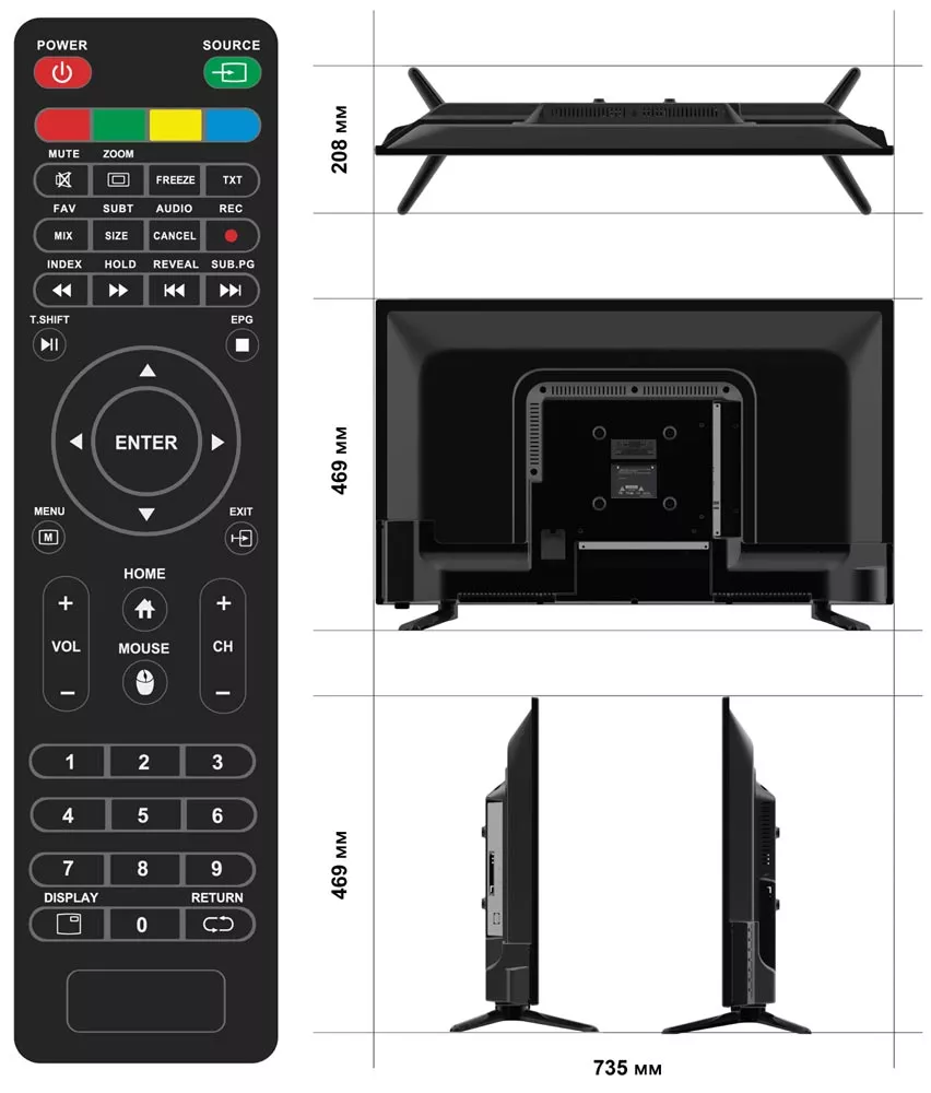 Телевизор Econ EX-32HS001B купить недорого в Минске, цены – Shop.by