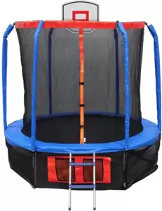 Батут ECOS BT14FT-3 14 с сеткoй, лесенкой и баскетбольным кольцом (010368) фото
